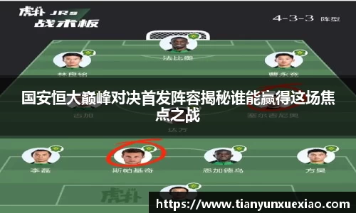 国安恒大巅峰对决首发阵容揭秘谁能赢得这场焦点之战